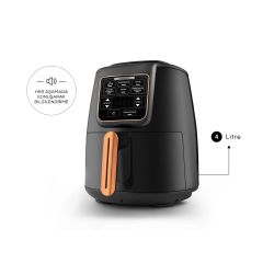 Karaca Air Pro Cook XL 2 in 1 Konuşan Airfryer Black Copper