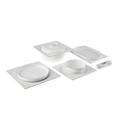 Karaca Fine Pearl Extra Nish 62 Parça 12 Kişilik Yemek Takımı Gold