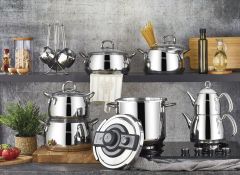 Kahramanlar Akasya Platin 18 Parça Çeyiz Seti