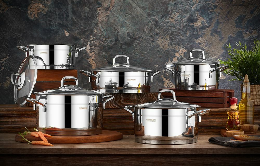 Kahramanlar Sırma Platin 10 Parça Tencere Seti