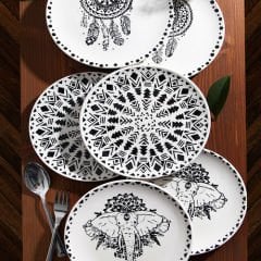 Afrika Serisi 6'lı Kombin Pasta ve Kahvaltı Tabağı