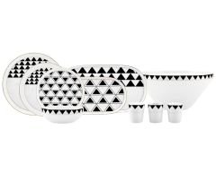 Karaca Streamline Tiranna New Bone 59 Parça 12 Kişilik Yemek Takımı