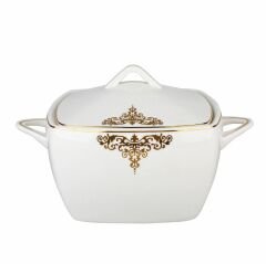 Emsan Fine Bone Topkapı Gold 61 Parça 12 Kişilik Yemek Takımı