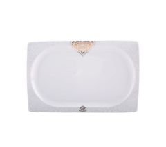 Emsan Fine Bone Fiore Gold 61 Parça 12 Kişilik Kare Yemek Takımı