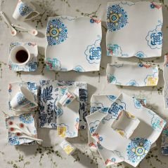 Karaca Monty 32 Parça 6 Kişilik Kare Kahvaltı Takımı