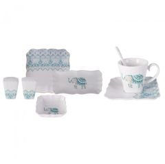 Karaca Marodisa Blue 32 Parça 6 Kişilik Porselen Kahvaltı/Servis Takımı