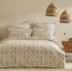 Karaca Home Doğasever Ivy Pamuk Dönüşüm Çift Kişilik Nevresim Takımı Bej