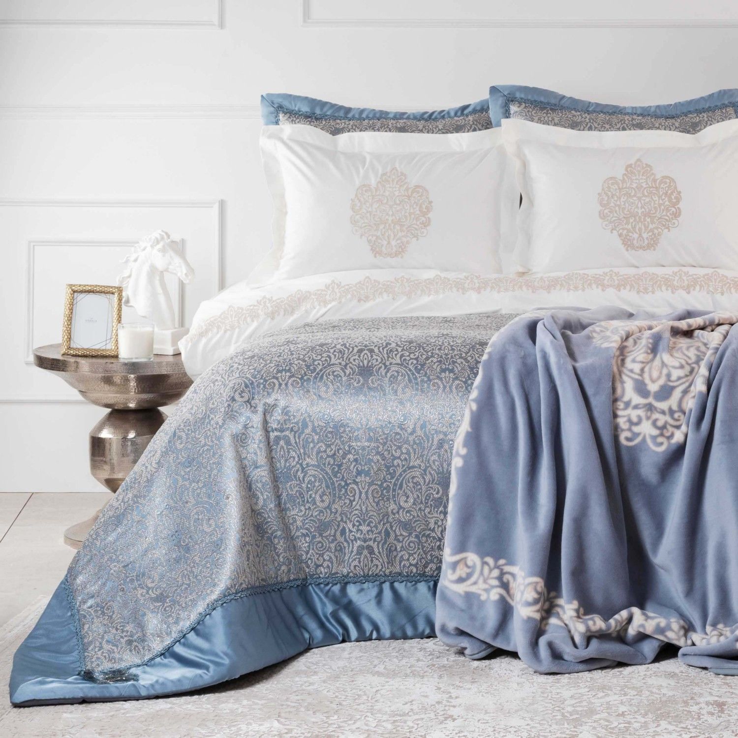 Karaca Home Garcia Mavi Çeyiz Seti