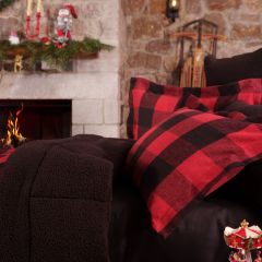 Karaca Home Mountain Kırmızı-Siyah Çift Kişilik Cozy Comfort
