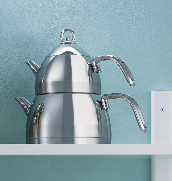 Emsan Aragon İndüksiyon Tabanlı Paslanmaz Çelik Çaydanlık