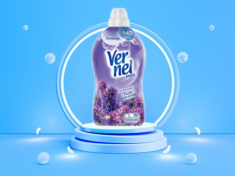 Vernel Max Konsantre Çamaşır Yumuşatıcısı Taze Lavanta 1440ml