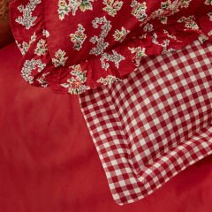 Karaca Home Carlo %100 Pamuk Tek Kişilik Kırmızı Nevresim Takımı