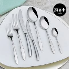 Karaca Athena Elegance 316+ 84 Parça 12 Kişilik Çatal Kaşık Bıçak Takımı
